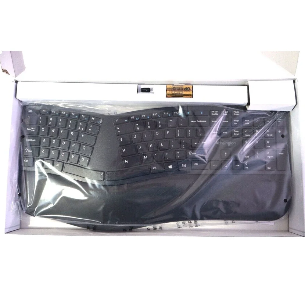 Kensington Pro‎ Fit Ergonomic Wireless Keyboard, Bluetooth, Black